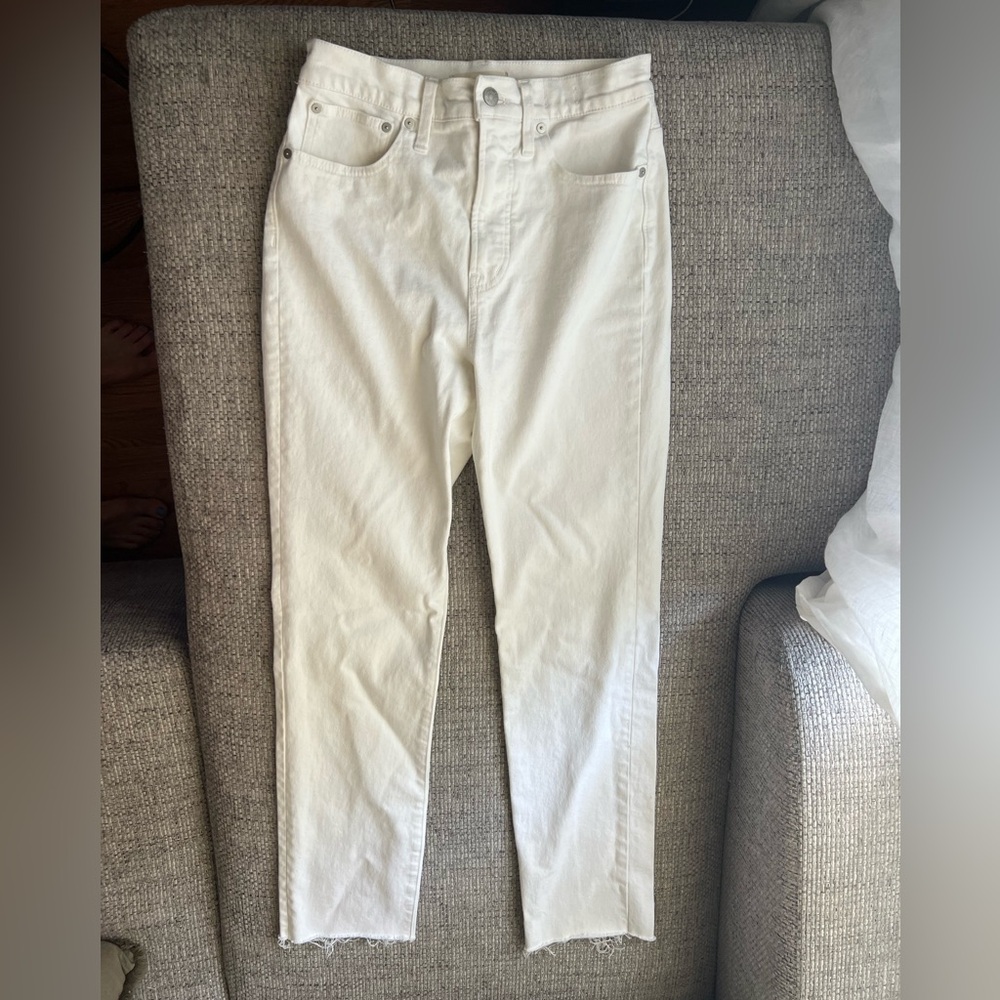 Madewell White Perfect Vintage Jeans